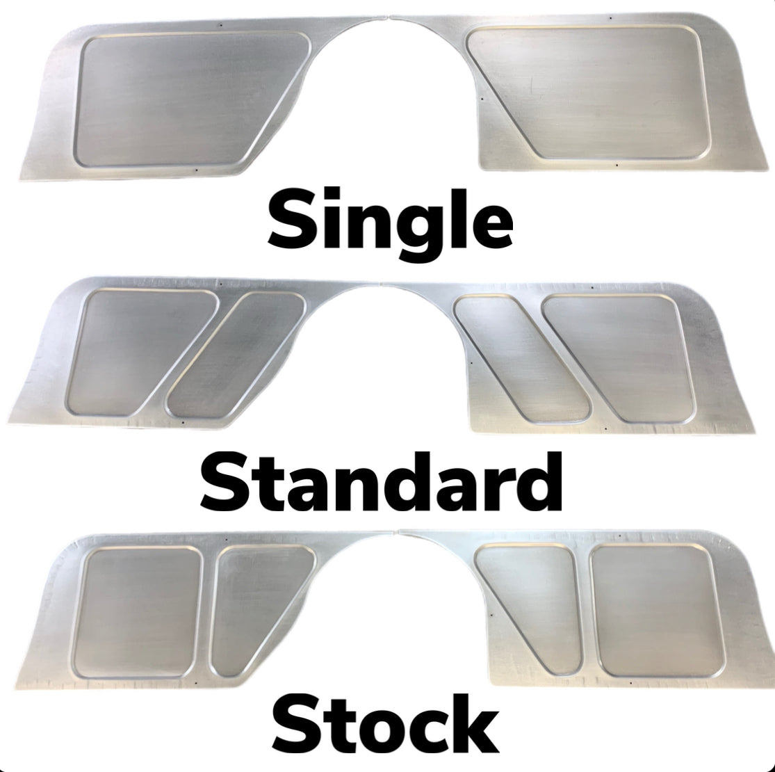 Firewall Filler Panels For 1955-59 Chevy & GMC Pickup Trucks – Unfinished Steel, Made In USA