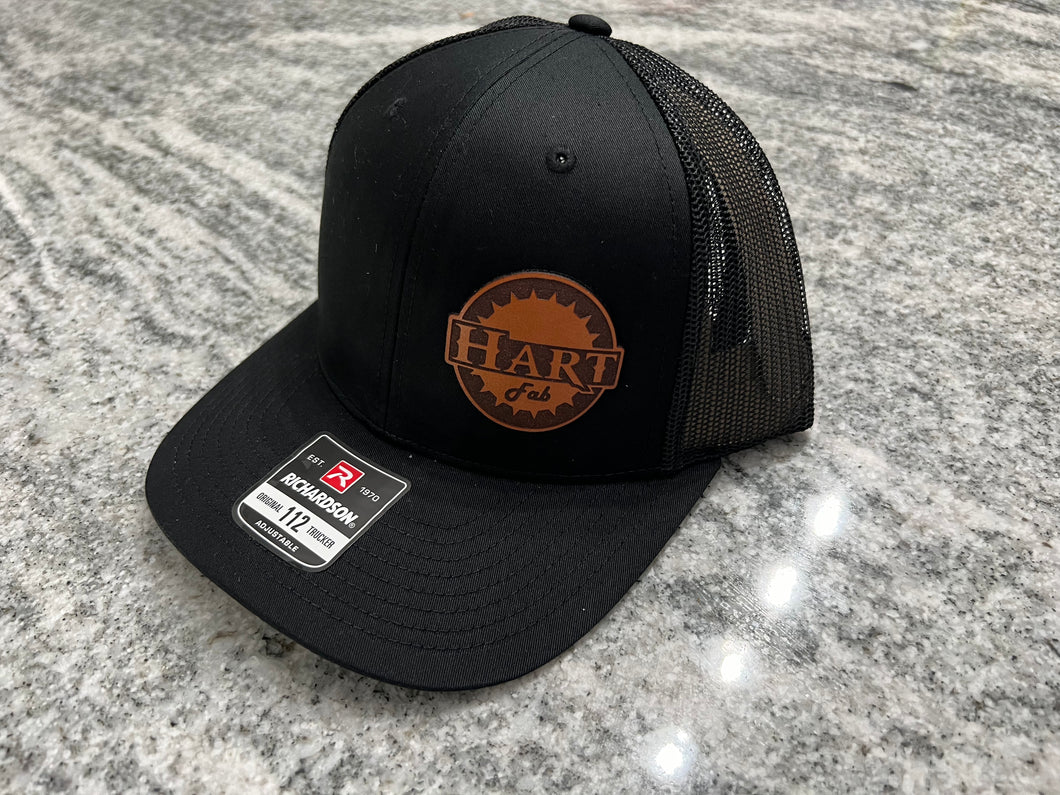 Hart Fab leather patch snap back hat