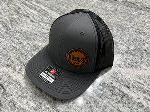 Hart Fab leather patch snap back hat