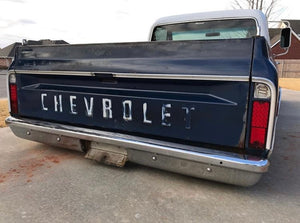 67-72 C-10 Tucked license plate box